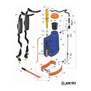 Repuestos de Mochila Manual JACTO PJH 9000 de 20 Lts